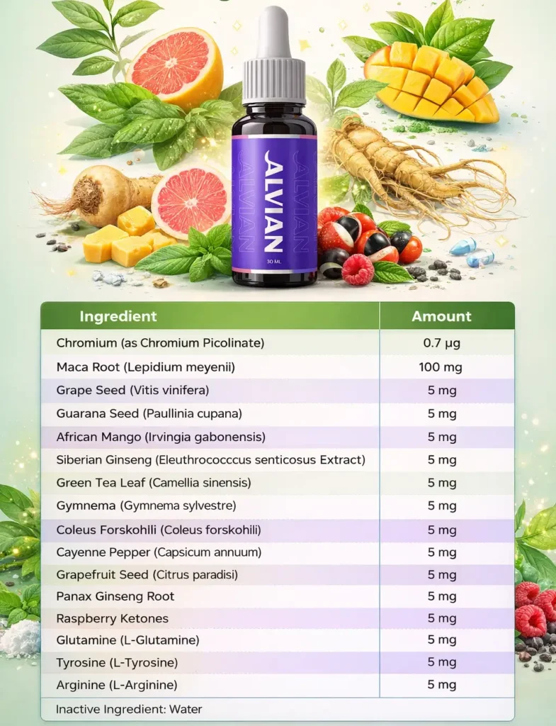 Alvian Ingredients